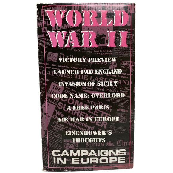 World War II Campaigns In Europe VHS Box Set - Picture 7 of 9